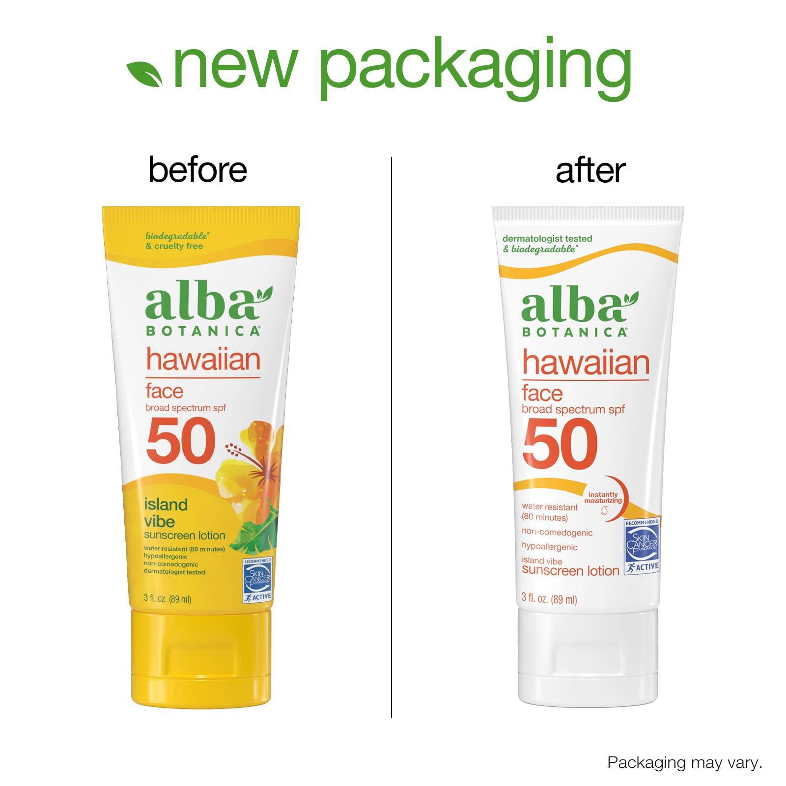 Alba Botanica Sunscreen Lotion, SPF 50, Island Vibe, 3 Oz - Image 4