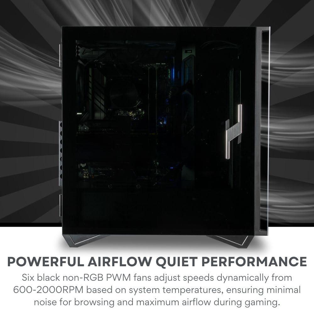 Sentinel Gaming Desktop - NVD GeForce RTX 5090 32GB, AMD 8-Core Ryzen 7 9800X3D Processor, 96GB DDR5 RAM, 2x2TB Gen4 NVMe SSD, WiFi 6E, Windows 11 Pro - Tower Gamer Computer - Image 3