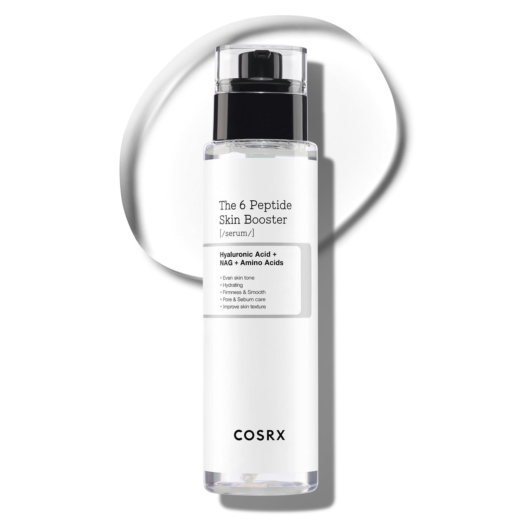 COSRX 6X Peptide Collagen Booster Toner Serum, Niacinamide & Hyaluronic Acid Facial Essence for All Skin Types, Korean Skin Care, Paraben Free, 150mL/5.07 Fl.Oz