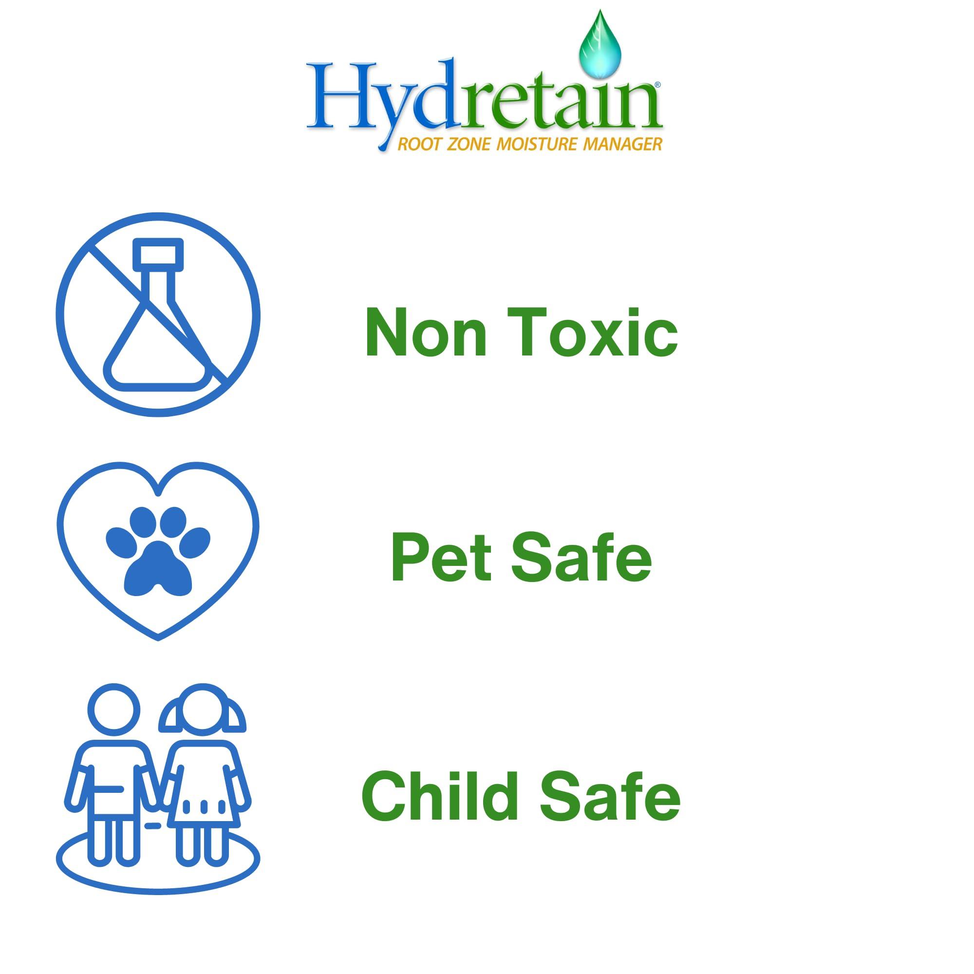 Hydretain Root Zone Moisture Manager - Drought Protection and Moisture Control for Lawns, Gardens, Containers - Reduces Watering, Delays Wilt - Covers up to 1,000 Sq Ft (3 lbs, Granule) - Image 8