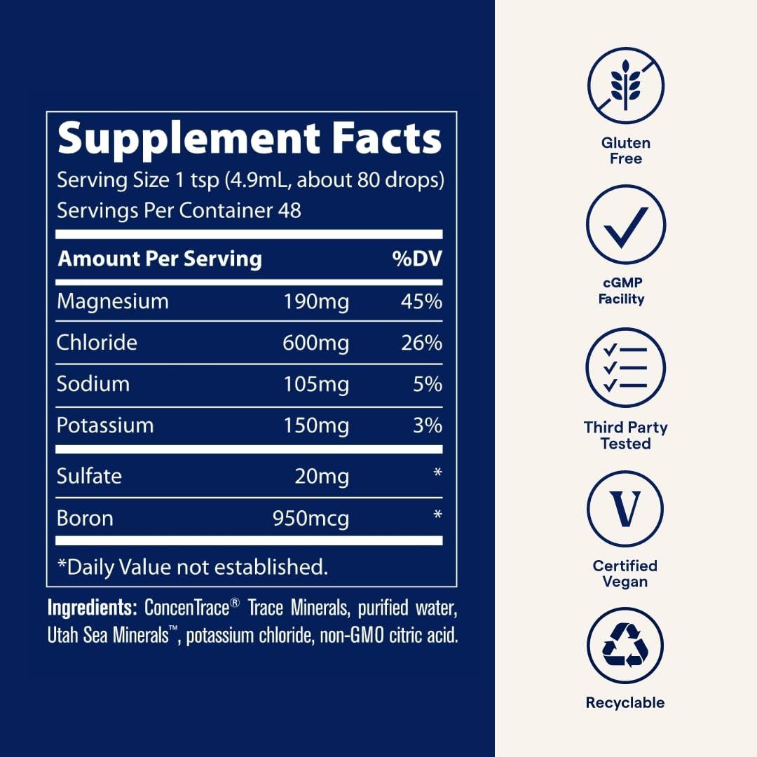 Trace Minerals 40,000 Volts - Concentrate Supplement Drops for Electrolyte Support - Support Muscle Health & Vitality - Workout Drink to Aid Hydration - 8 fl oz (48 Servings) - Image 6