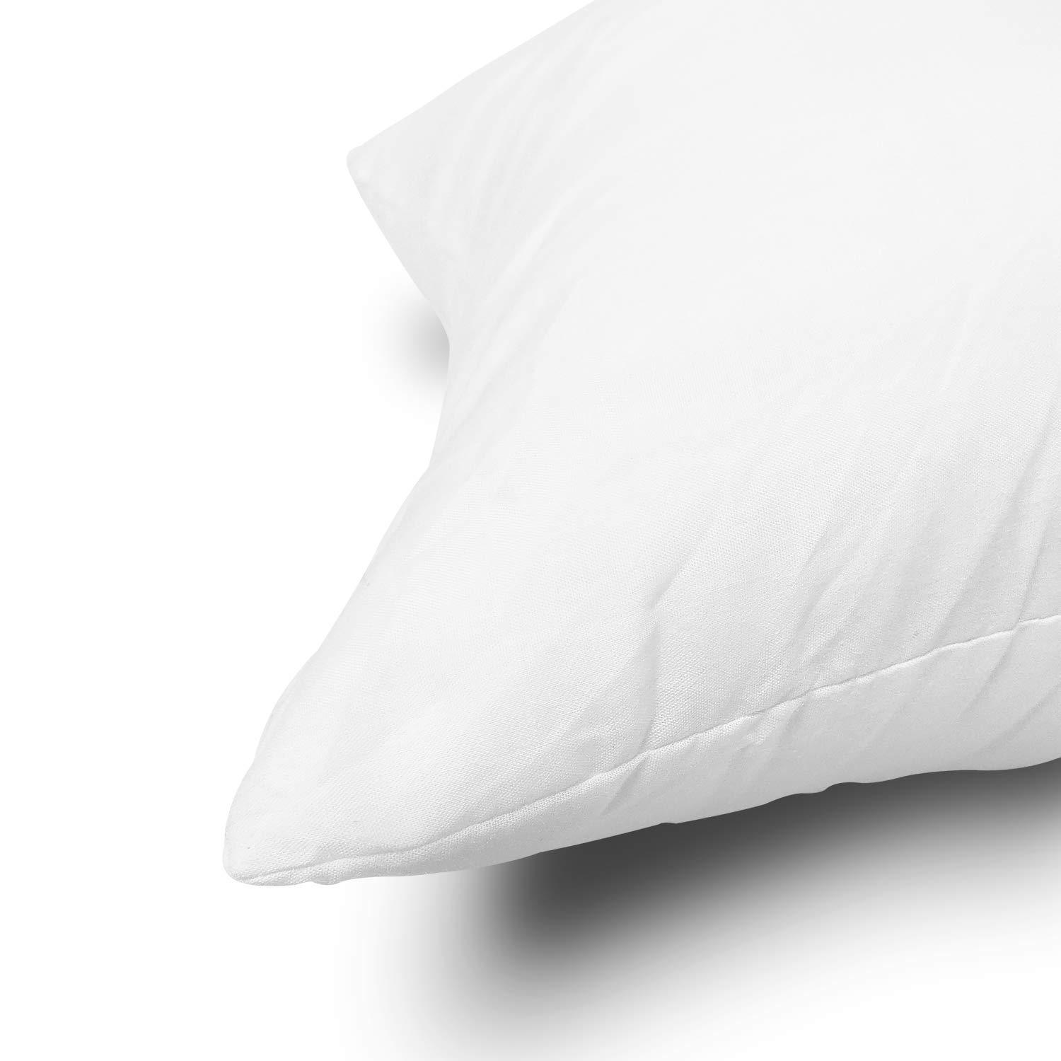 EDOW Throw Pillow Inserts, Set of 2 Lightweight Down Alternative Polyester Pillow, Couch Cushion, Sham Stuffer, Machine Washable. (White, 12x20) - Image 8