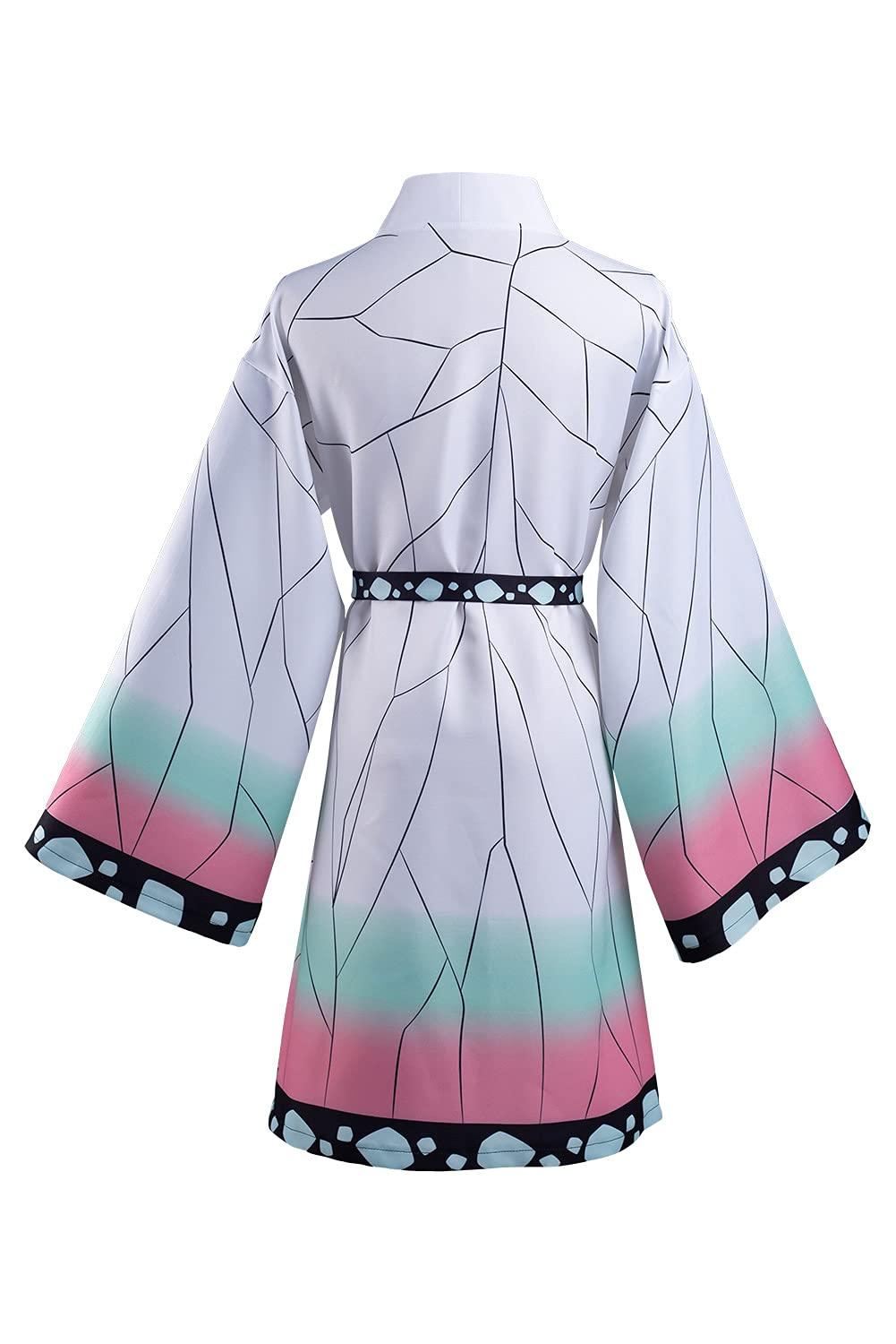 Haydory Women Kochou Shinobu/Agatsuma Zenitsu/Rengoku Kyoujurou Cloak Cosplay Costume Kimono Cape Robe Halloween Suit Adult - Image 4