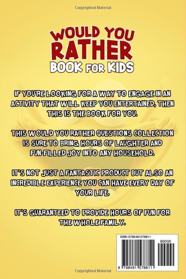 Would You Rather Book For Kids - 300+ Hilarious, Silly, and Challenging Questions To Make You Laugh (Funny Jokes and Activities - Ages 7-13) - Image 2