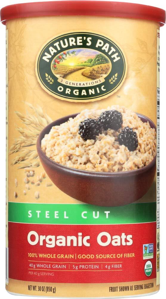 Country Choice Organic Irish Steel Cut Oats, 30-Ounce Canisters (Pack of 6)