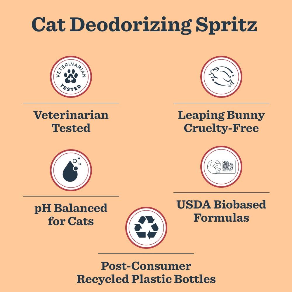 MRS. MEYER'S CLEAN DAY Cat Deodorizing Spray, White Peach Scent, 8oz - Image 7