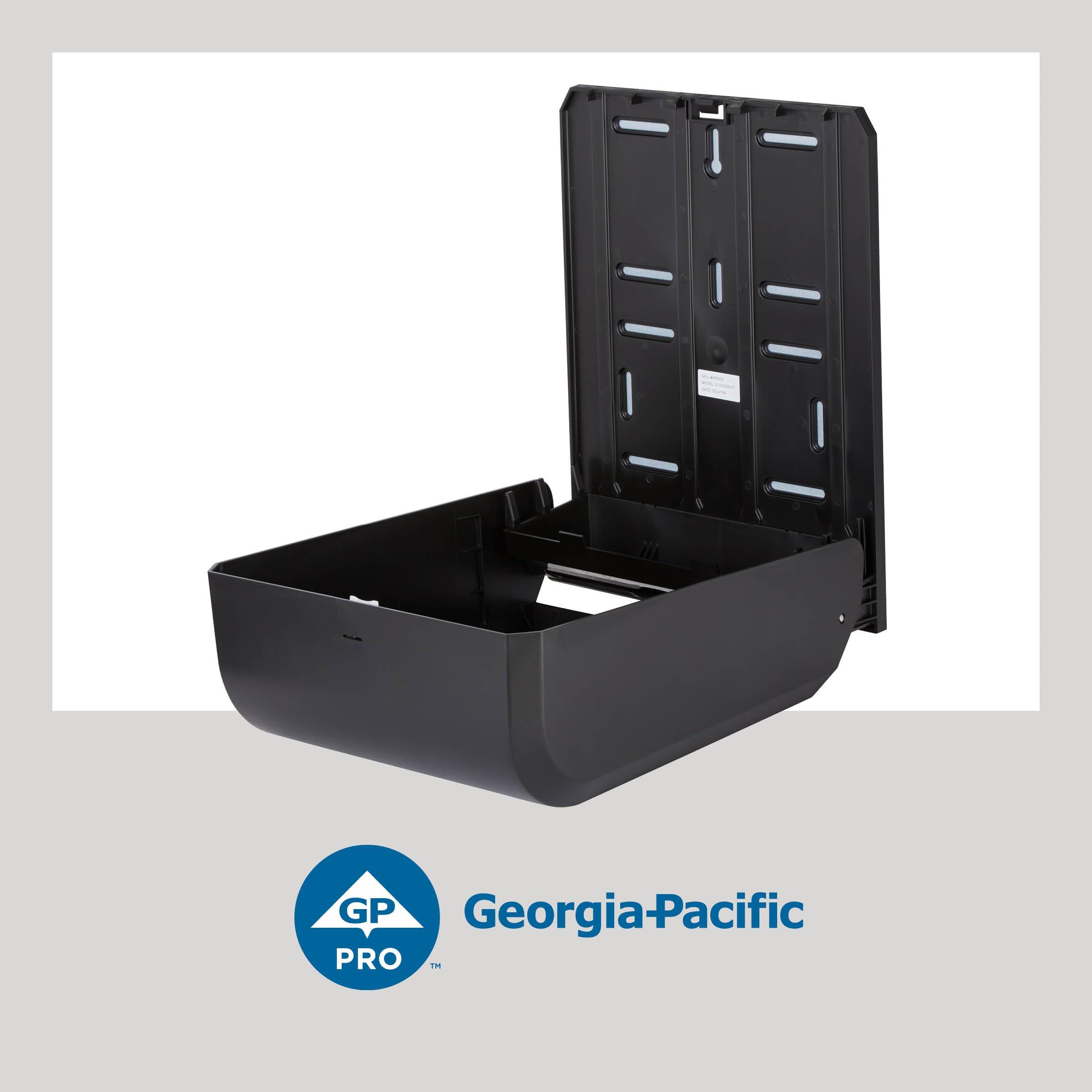 Georgia-Pacific Combi-Fold Paper Towel Dispenser, Black - Image 4
