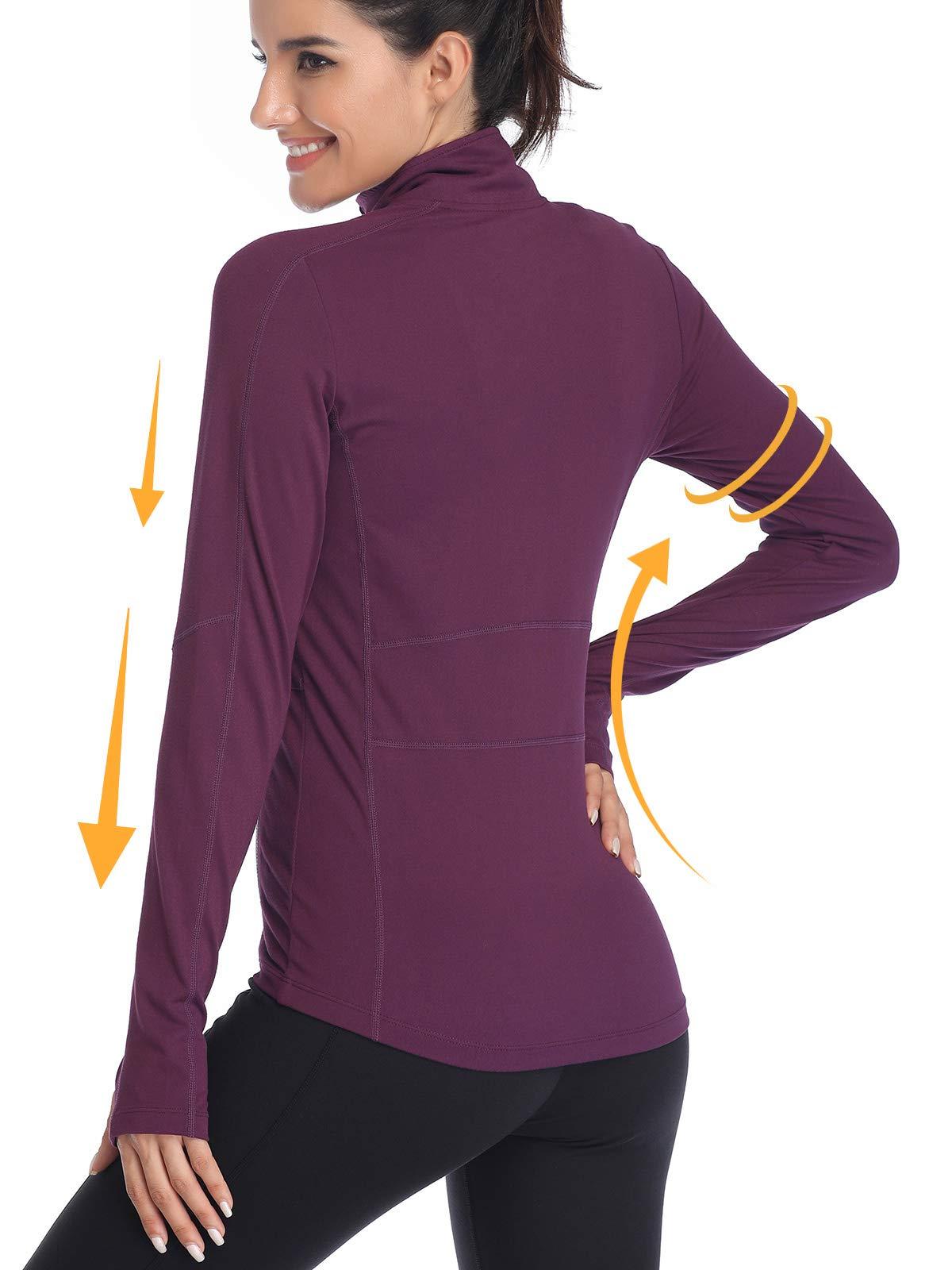VUTRU Women's Workout Yoga Jacket Full Zip Running Track Jacket - Image 3