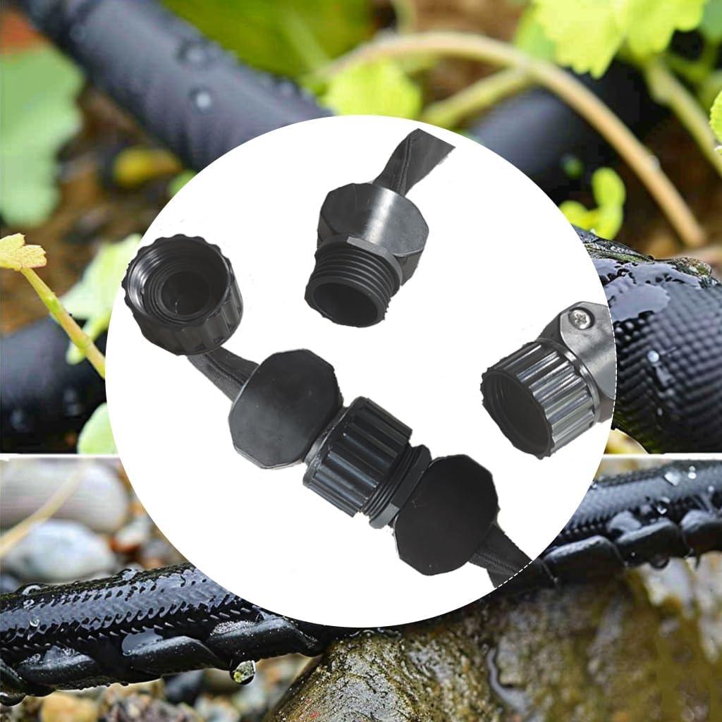 YXWUIVP 100-Foot Flat Soaker Hose - Providing an Efficient Watering Solution For Your Garden - with 3/4 Thread Connection Joints (50ft*2), Black - Image 6