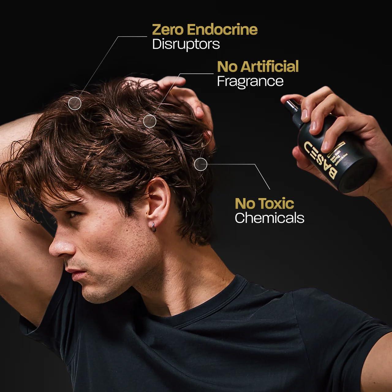 BASED Sea Salt Spray, Natural Finish Sea Salt Spray for Hair, Volumizes & Texturizes, Beachy Hair Spray for Men, Lightweight & Non-Greasy, Paraben, Sulfate, Phthalate Free, 6 oz - Image 3