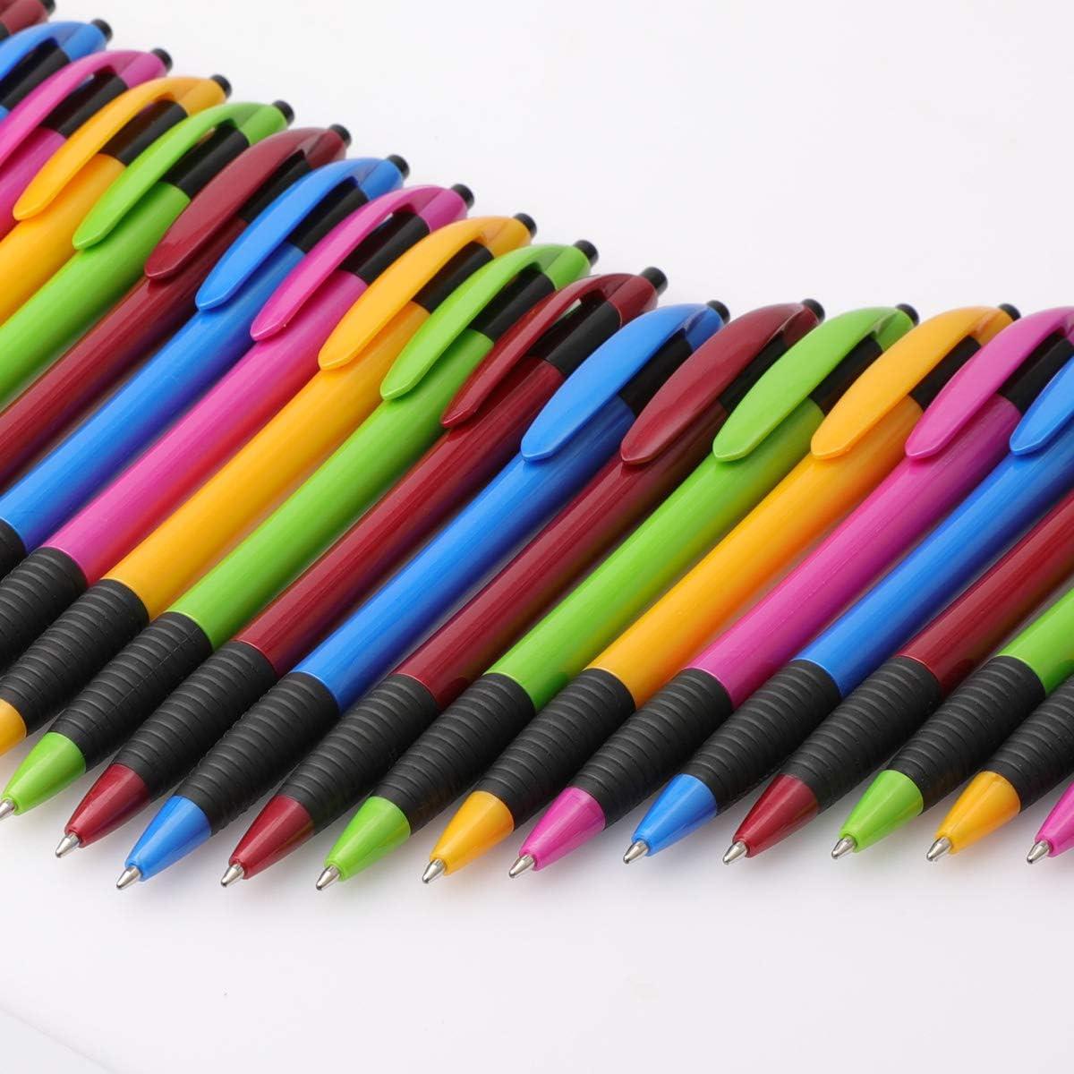 Pens Bulk Gripped Slimster Retractable Ballpoint Pen Medium Point Black ink Smooth Writing Pens for Journaling No Bleed (60Pack) - Image 8