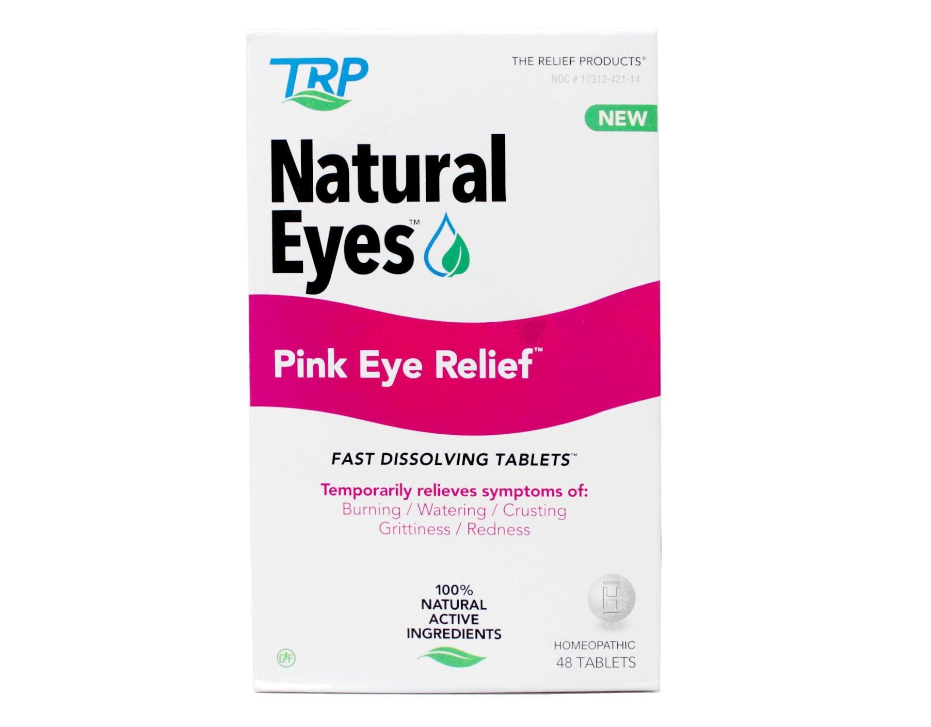 Natural Eyes Pink Eye Relief Fast Dissolving Tablets - 100% Natural Active Ingredients - Helps with Itching, Stinging, Dry Crusty Eyes - 48 Count - Image 4