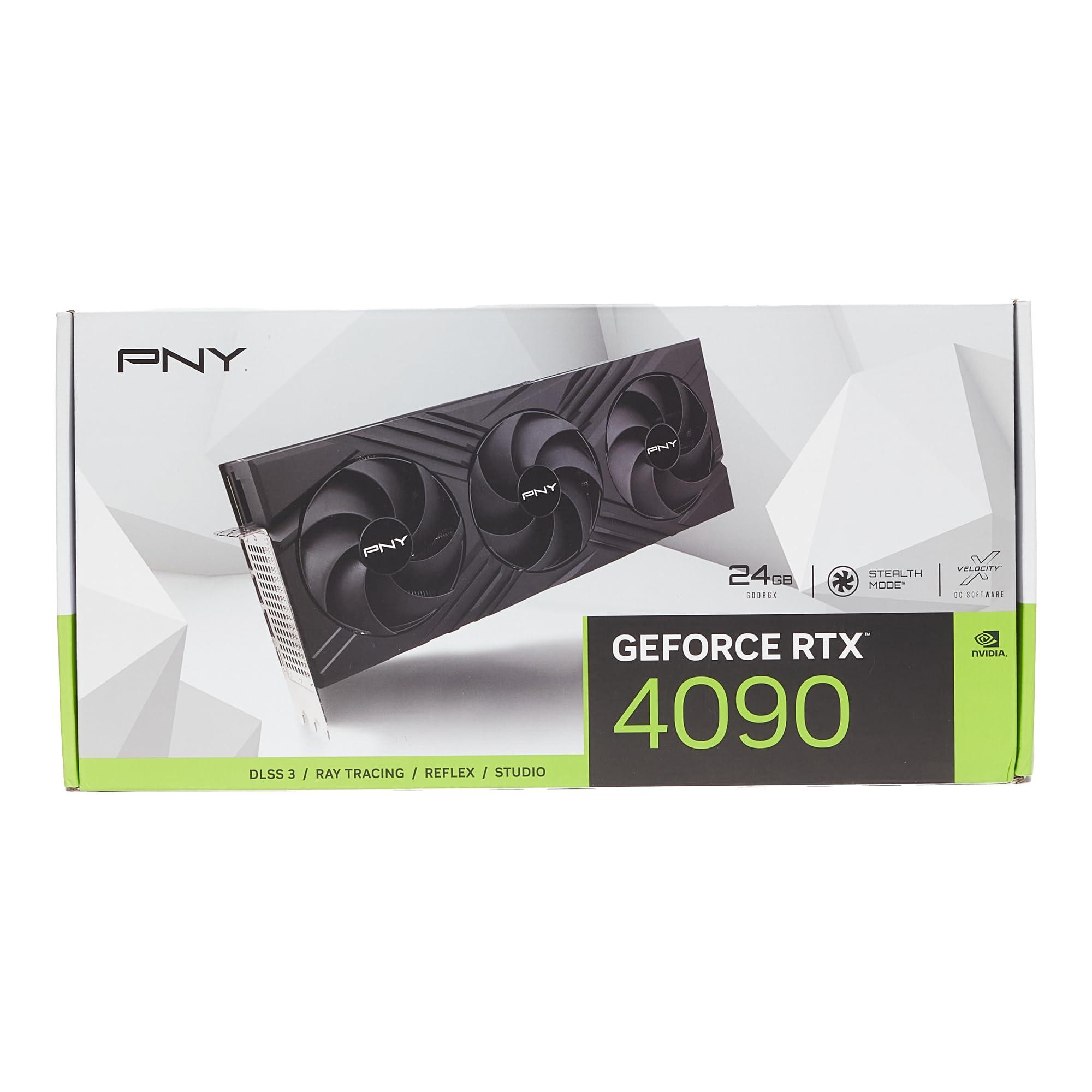 PNY GeForce RTX™ 4090 24GB Verto™ Triple Fan Graphics Card DLSS 3 (384-bit PCIe 4.0, GDDR6X, Supports 4k, Anti-Sag Bracket, HDMI/DisplayPort) - Image 11