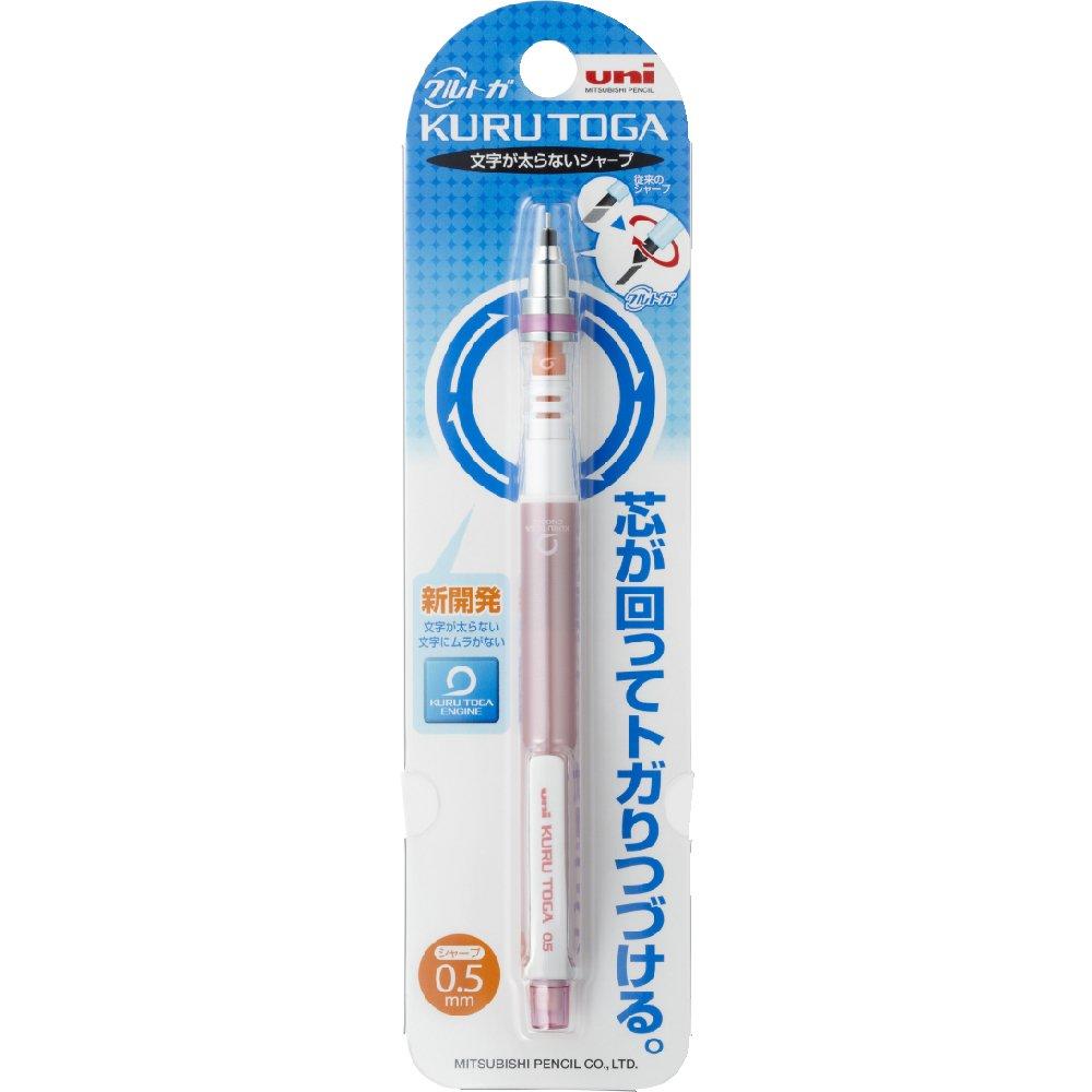 Uni Kurutoga Mechanical Pencil Standard, 0.5mm, Baby Pink (M54501P.68) - Image 2