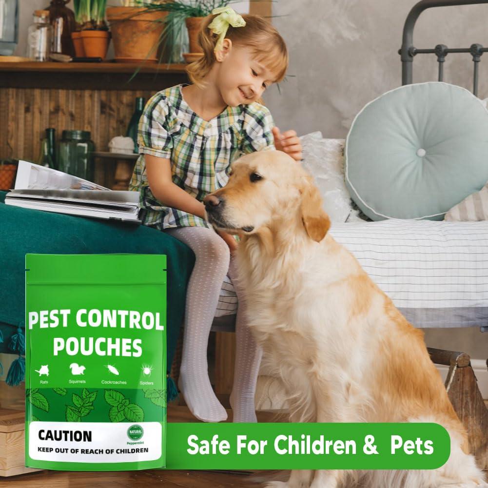 LAQDECDV Pest Control Pouches, Mouse Repellent, Mice Repellent Indoor, Peppermint Mice to Repel Rodents, Ant, Roach & Moth, Rodent Repellant, RV Rat Deterrent, Keep Mouse Away for Car-10 Pouches - Image 4