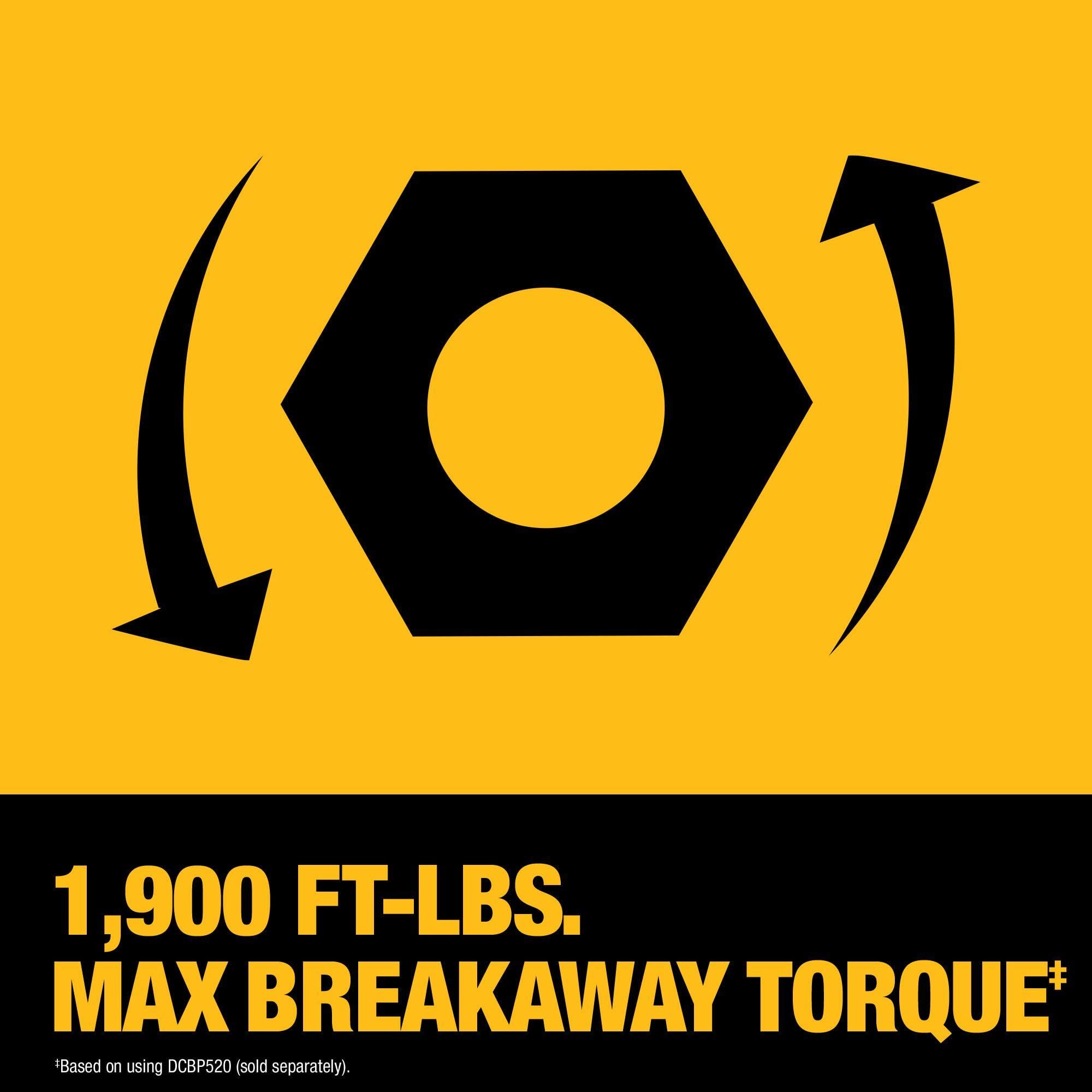 DEWALT 20V MAX XR 3/4 Inch Cordless Impact Wrench with Hog Ring Anvil, Bare Tool Only (DCF964B) - Image 7