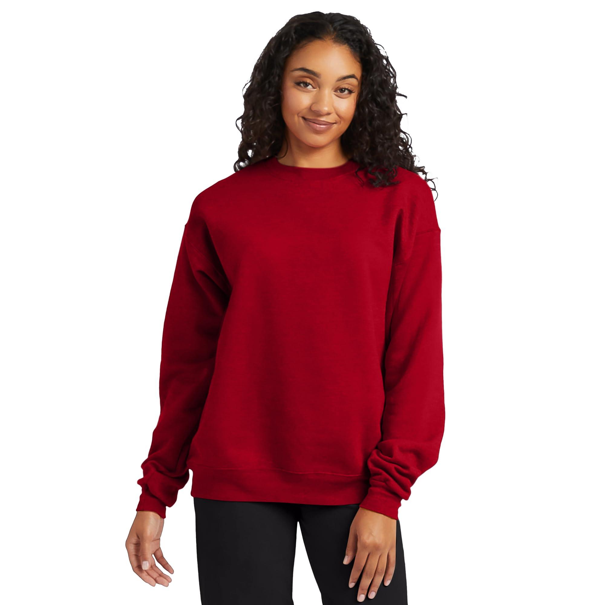 Hanes Men's EcoSmart Fleece, Pullover Crewneck Sweatshirt, 1 or 2 Pack - Image 3