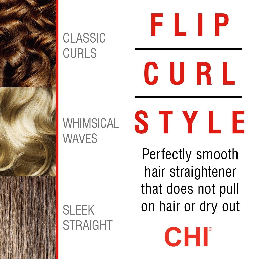CHI Original Ceramic Flat Iron, Hair Straightener For A Smooth Finish, Floating Plates, Quick Heat Up, Analog On/Off Switch, 1" Styling Tool, Black - Image 5