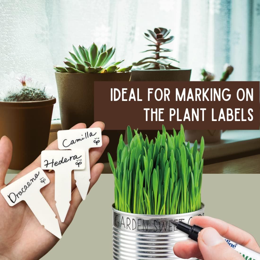 Artline EK-780 Garden Markers, 0.8 mm Writing Width, UV Resistant, Waterproof Permanent Markers Ideal for Plant Labels, Quick-Dry Garden Marker for Plants Outdoor & Indoor Use - Black, 12 Pack - Image 6
