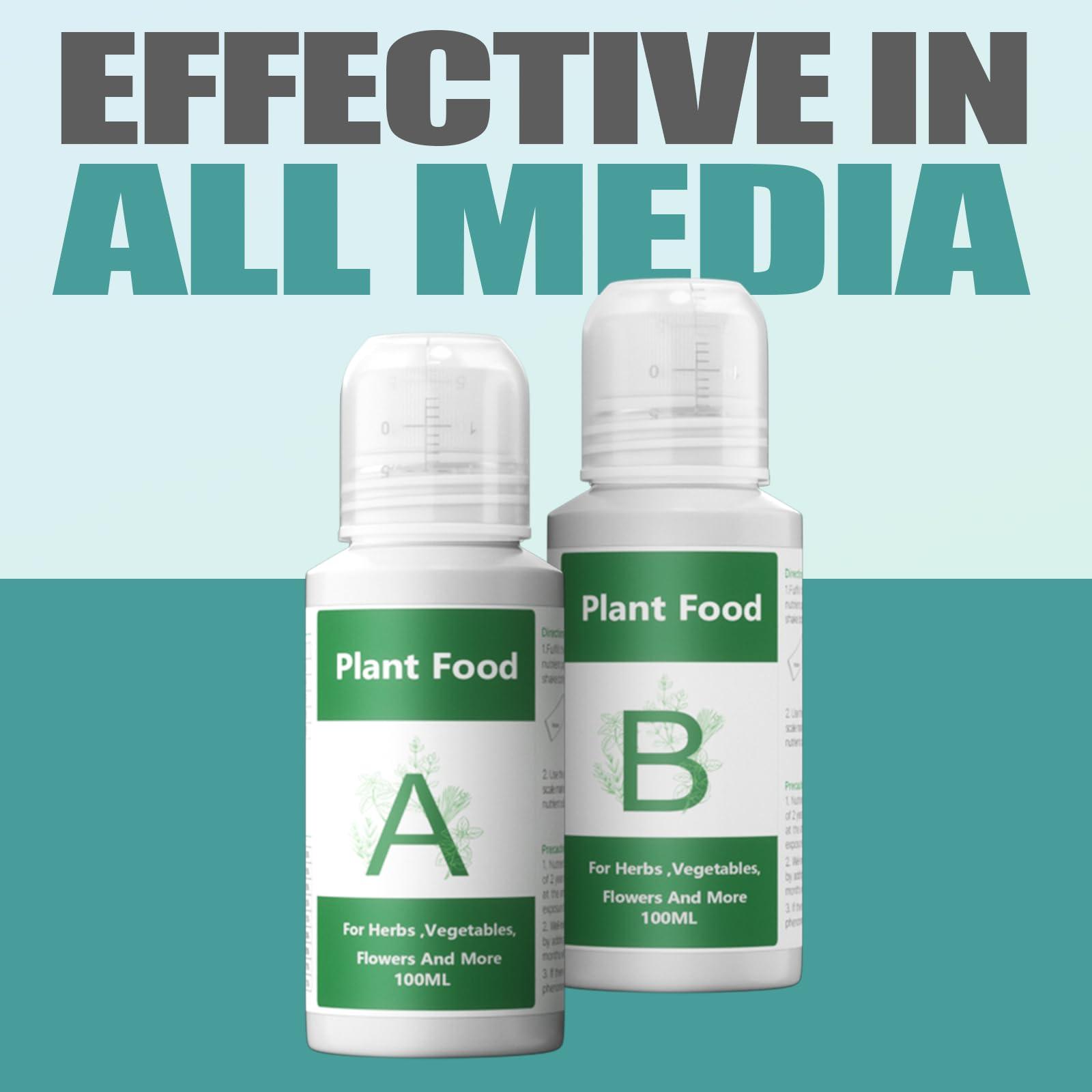 Hydroponics Nutrients for Aerogarden(800ml in Total), Plant Food A & B Hydroponics Supplies, Indoor Plant Fertilizer for Hydroponics Growing System, Hydroponic Solution for Vegetables Thrive - Image 8