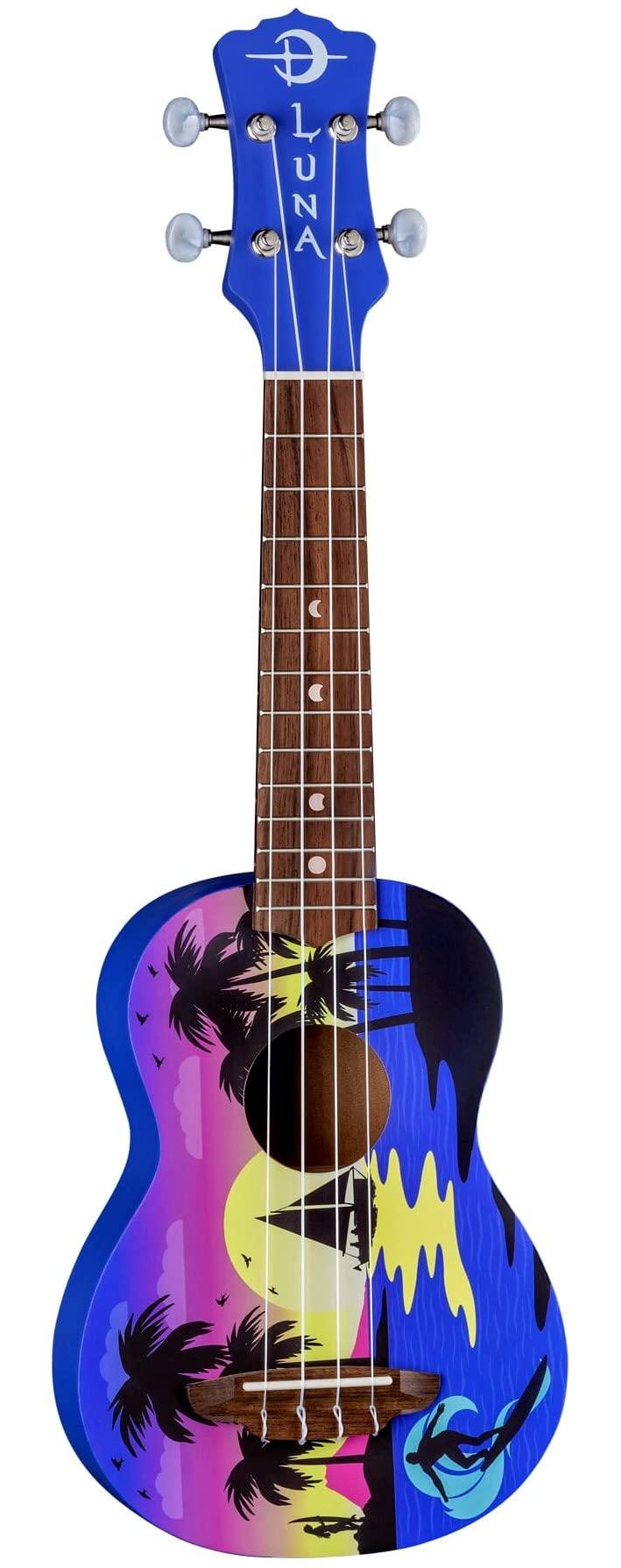 Luna Kauwela Summer Soprano Ukulele - Satin Custom Kauwela Summer Graphic - Image 2