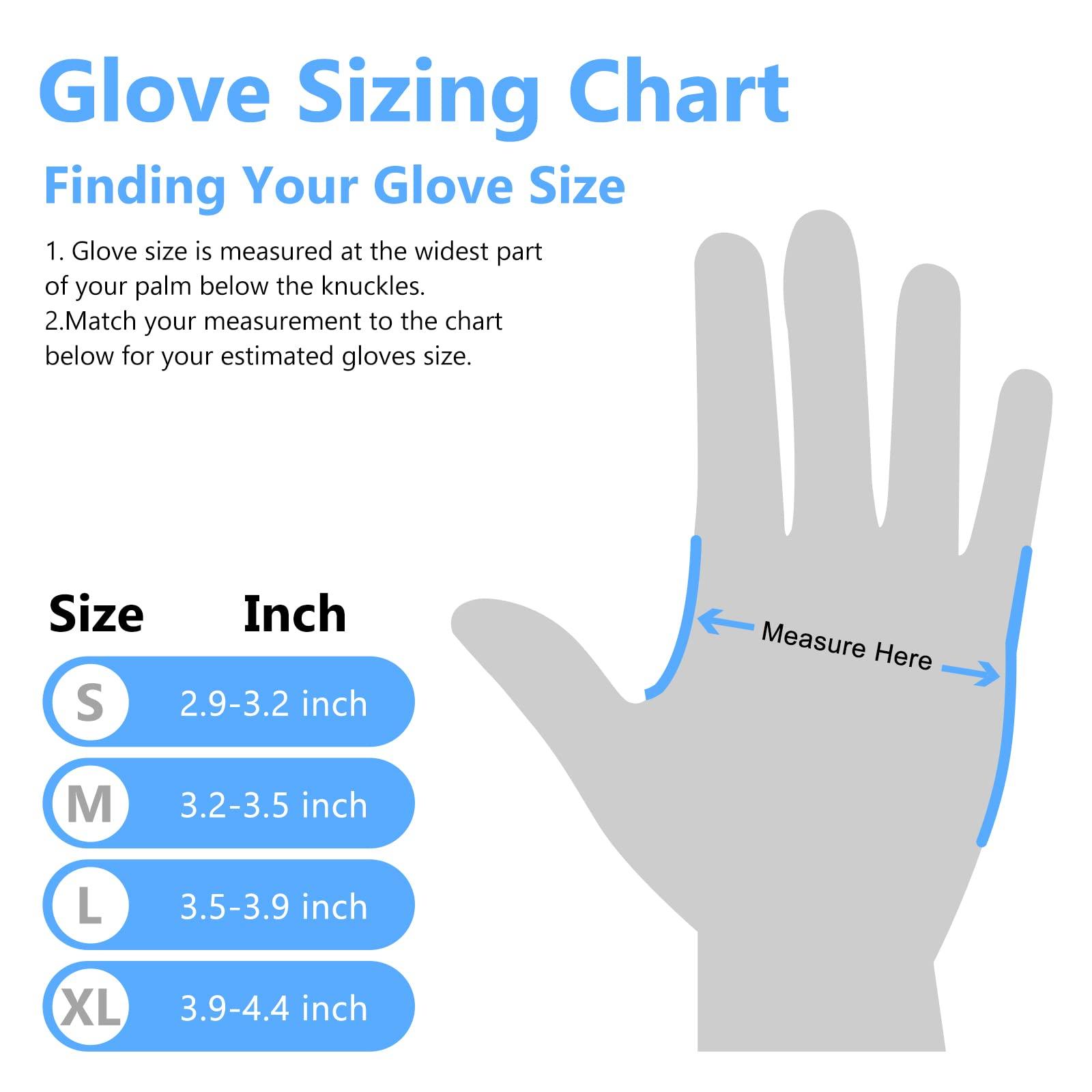 squish Disposable Gloves, Blue 4 mil Vinyl Synmax Blend Exam Gloves Non Sterile, Powder Free, Latex Free - Cleaning Supplies, Kitchen and Food Safe(Pack of 100) (Blue Medium) - Image 6