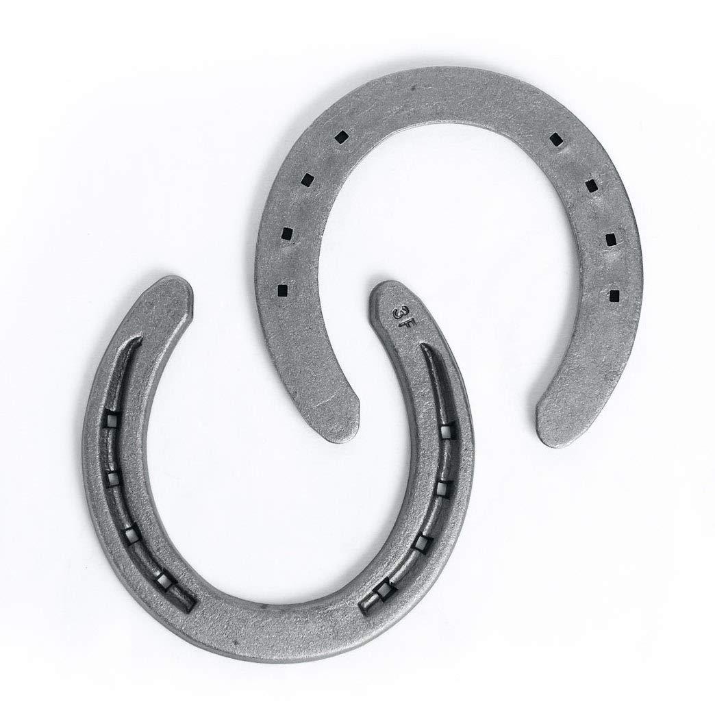 The Heritage Forge Steel Horseshoes Set for Horses, Crafts, Decorations and Backyard Games - Size 0 - R3-F - Sand Blasted 20 Shoes - Image 2