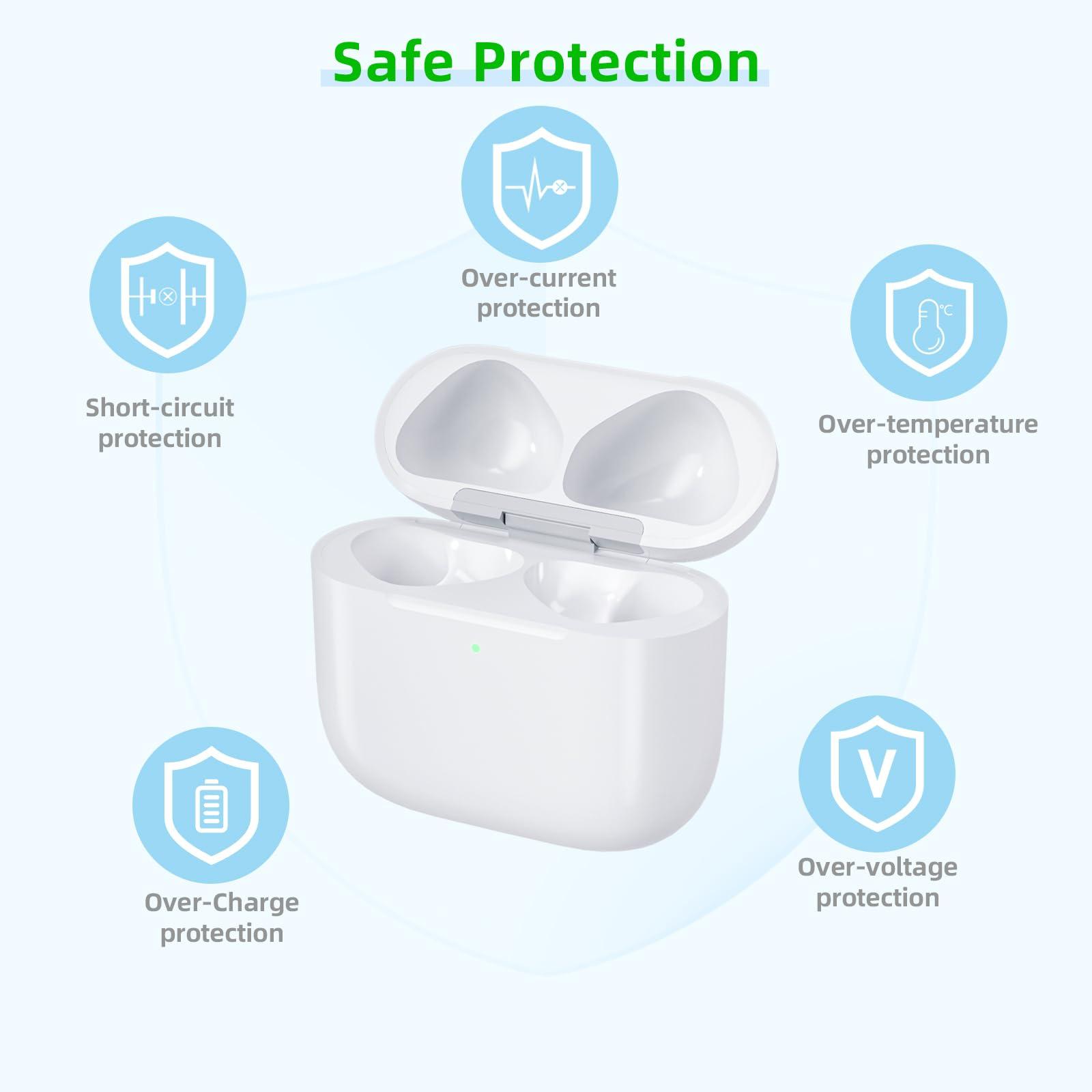 Wireless Charging Case Compatible with AirPods 4, Replacement Charger Case with Bluetooth Pairing Sync Button (to USB-C) - Image 7