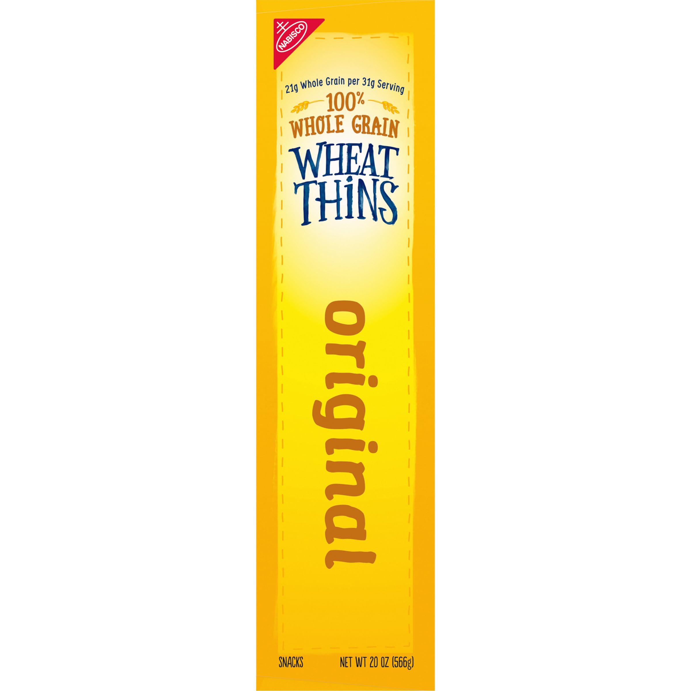 Wheat Thins Original Snacks, Whole Grain Wheat Crackers, Snack Crackers, Party Size, 20 oz Box - Image 16