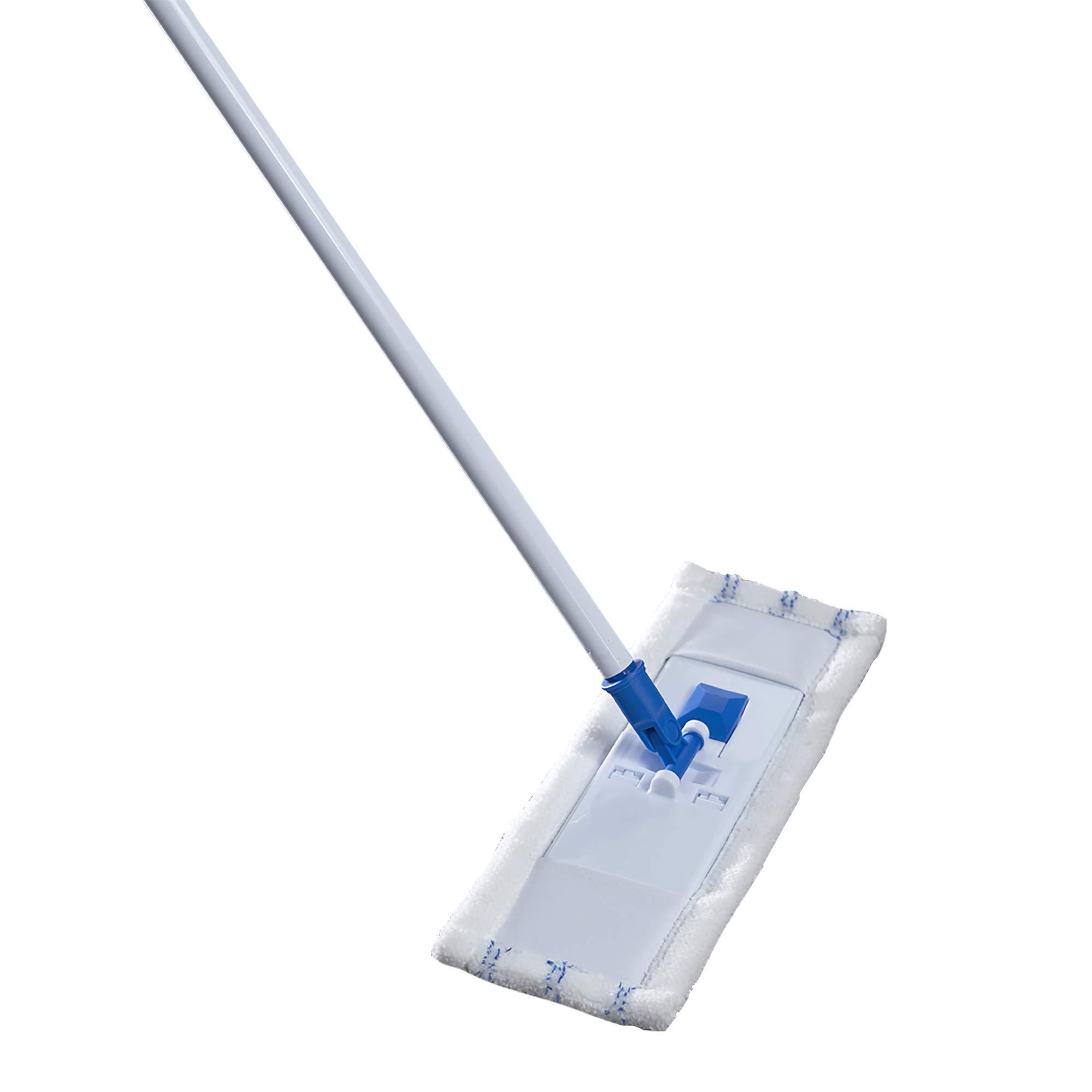 Mr. Clean Machine-Washable Microfiber Wet/Dry Mop, White/Blue - Image 1
