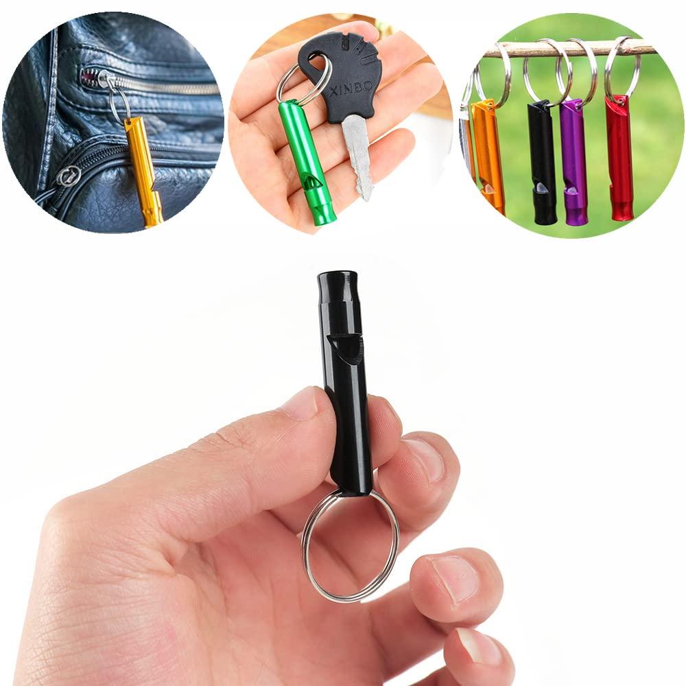 Tergy Emergency Whistle with Keychain Aluminum Survival Whistle Key Chain for Camping Hiking Boating Hunting Fishing - Image 2