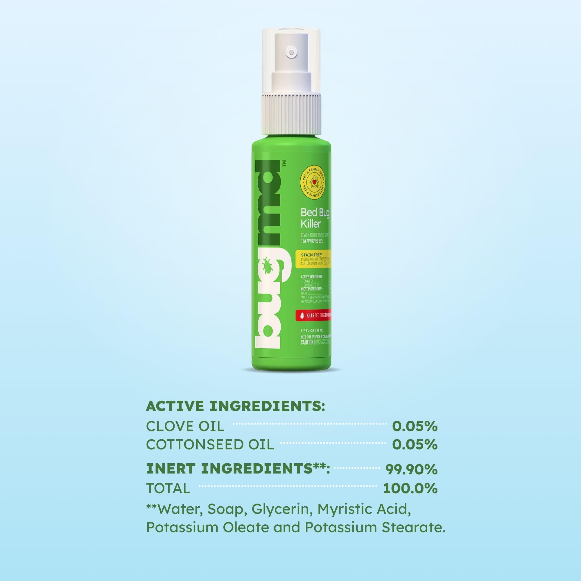 BugMD Bed Bug & Mite Spray - TSA Approved 3 oz - Child & Pet Safe, Stain & Odor Free - Lice, Tick, Fly, Mosquito, Flea, Dust Mite Treatment - Travel Essential for Hotels, Suitcases, Backpacks, Shoes - Image 6