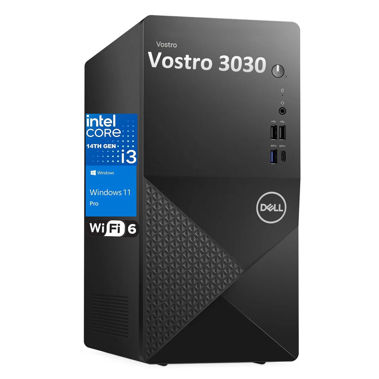 Dell Vostro 3910 Full Size Tower Business Desktop Computer, 12th Gen Intel Core i3-12100 (Beat i5-10600), 16GB DDR4 RAM, 512GB PCIe SSD, WiFi 6, Bluetooth, Keyboard and Mouse, Windows 11 Pro