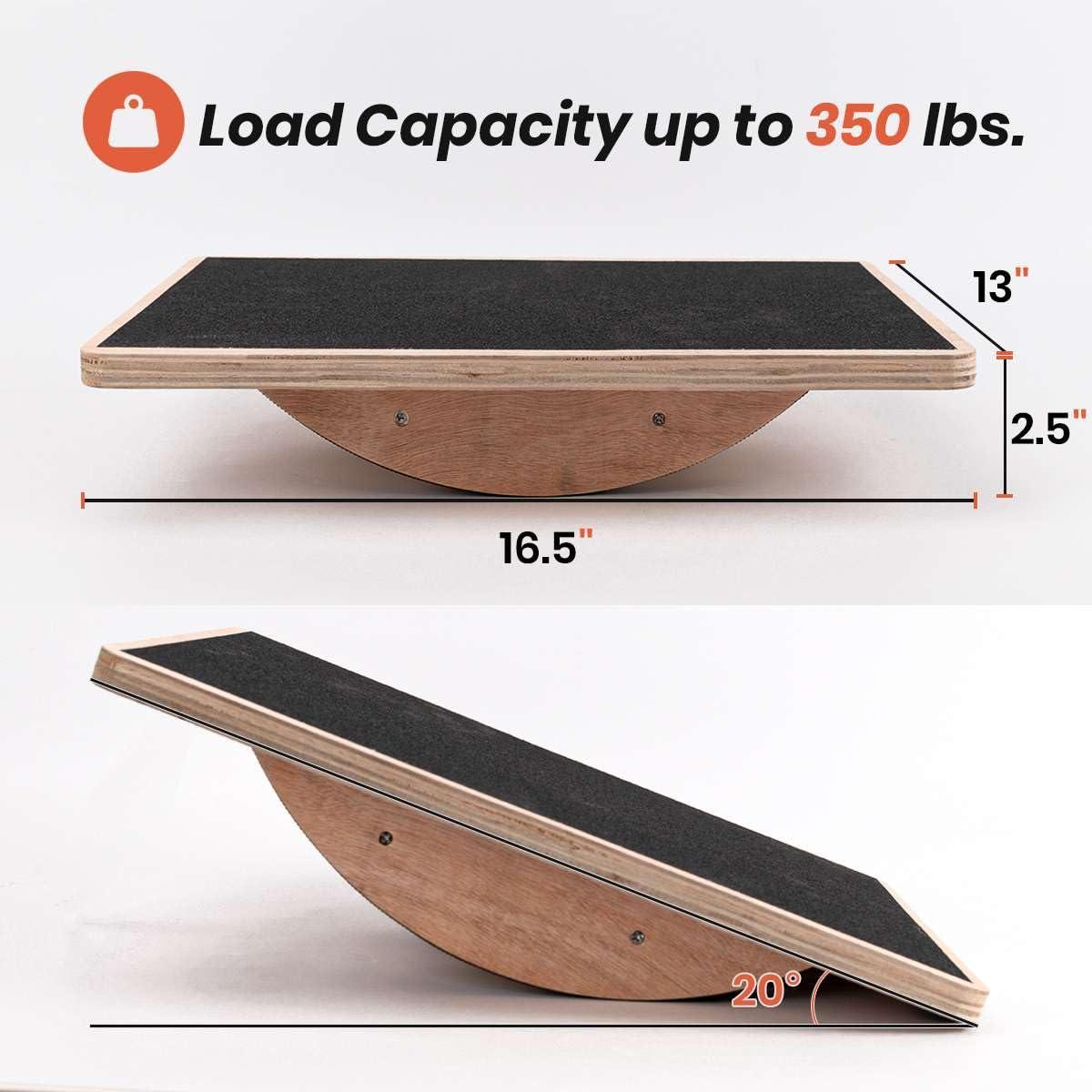 Wooden Wobble Board for Adults - Anti-Slip Balance Board for Stand-Desk Core Strength Therapy - Image 6