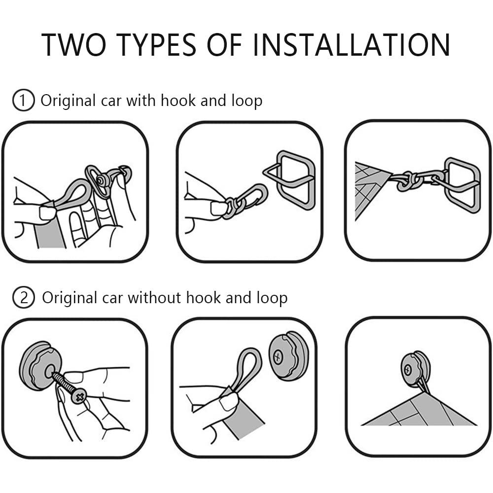 Car Rear Cargo Net with Good Elasticity&Tensile Strength Trunk Net Organizer for SUV Truck,Ideal Car Net Keeps Overlanding Accessories (L 43.3''x15.74'') - Image 6