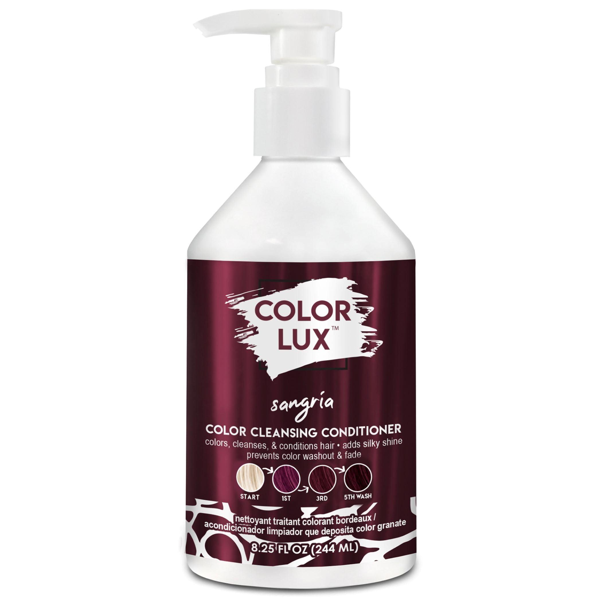 Color Lux Color Cleansing Conditioner, Sangria, 3-in-1 Buildable Color Depositing Formula, Vegan, Sulfate-Free, Paraben-Free, 8.25 oz - Image 1