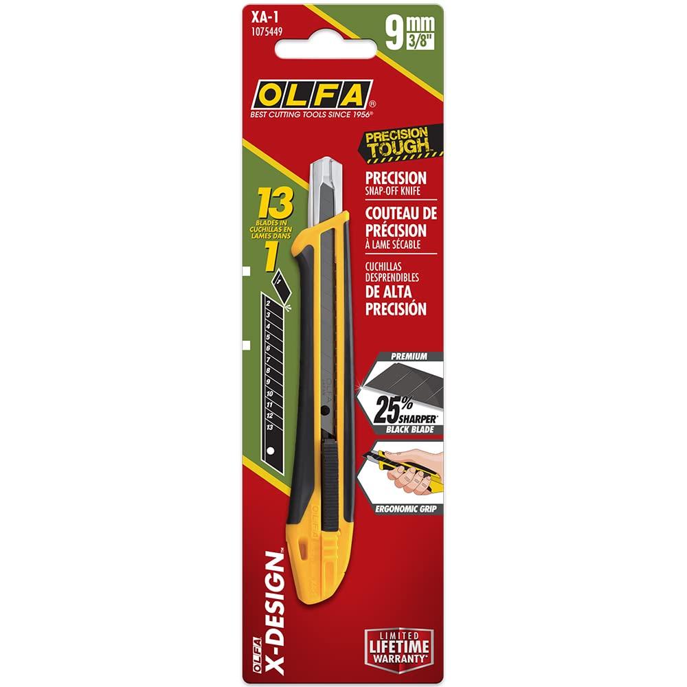 OLFA 9mm Precision Utility Knife (XA-1) - Multi-Purpose Retractable Precision Knife w/Fiberglass Reinforced Handle & Snap-Off Blade - Image 6