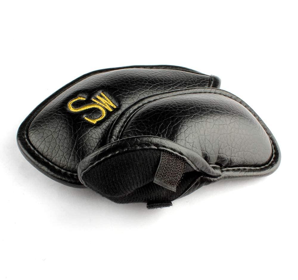 CRAFTSMAN GOLF 12pcs or 1pc Thick Synthetic Leather Golf Iron Head Covers Set Headcover Fit All Brands Callaway Ping Taylormade Cobra Etc. Also Custom Name - Image 3