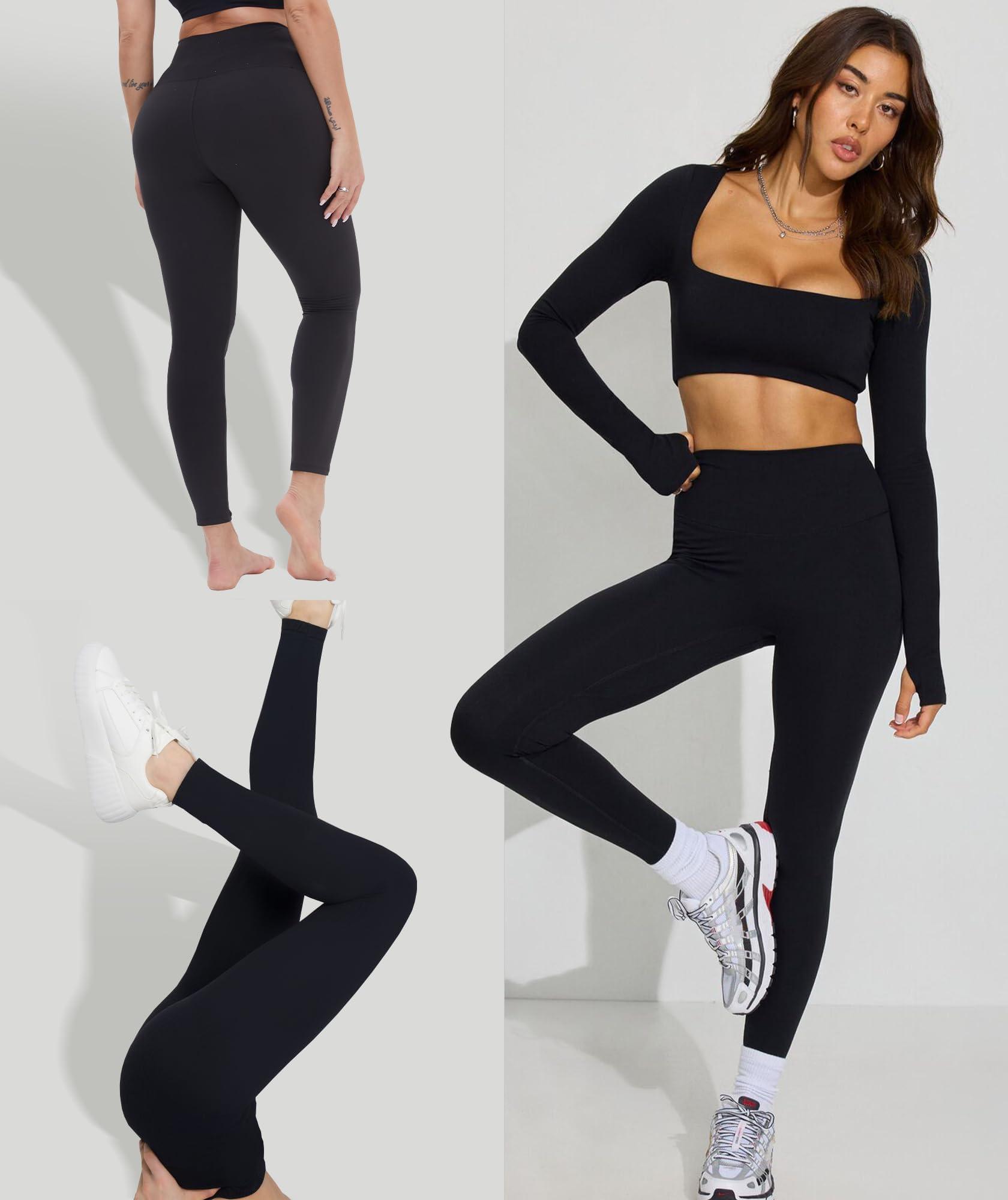 GAYHAY High Waisted Leggings for Women - Soft Opaque Slim Tummy Control Printed Pants for Running Cycling Yoga - Image 2