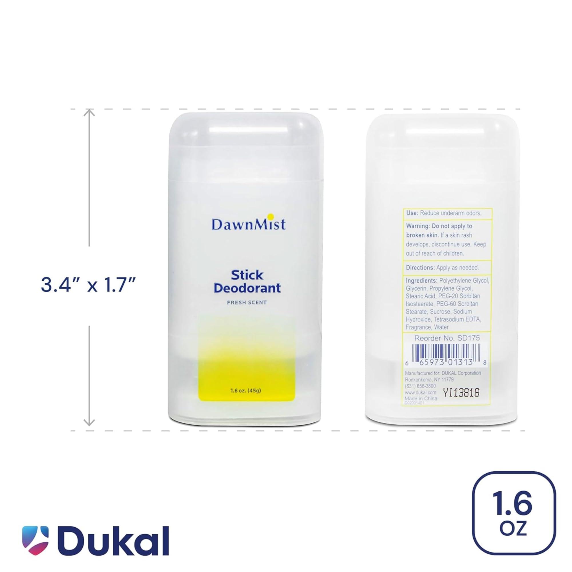 DAWNMIST Stick Deodorant, Fresh Scent 1.6 oz. Clear (Box of 144) - Image 2