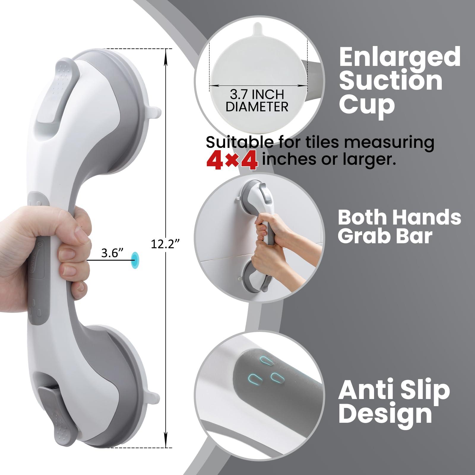TAILI Shower Grab Bar, 1 Pack 16.8” & 2 Pack 12.2” - Image 7