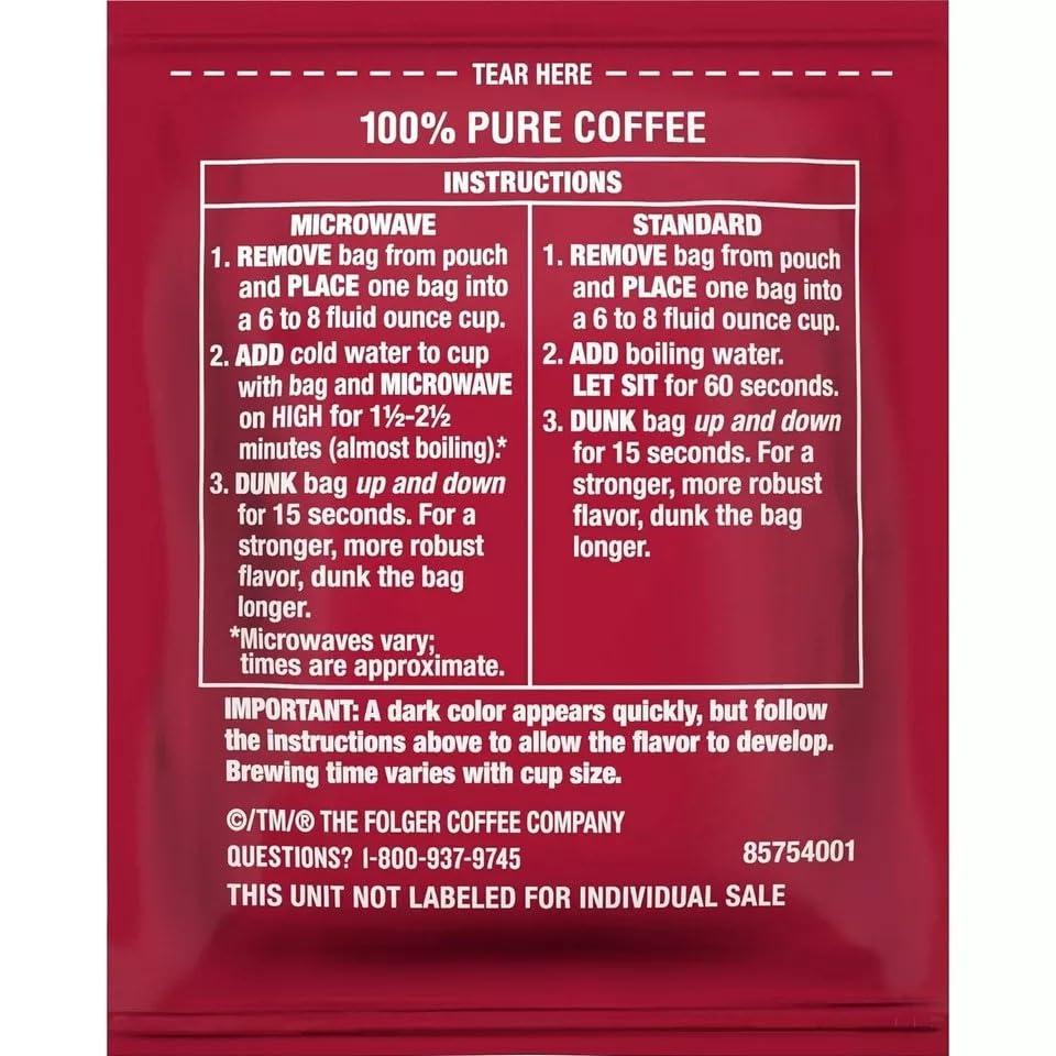 Folgers Coffee Singles (19 per box) - Image 2