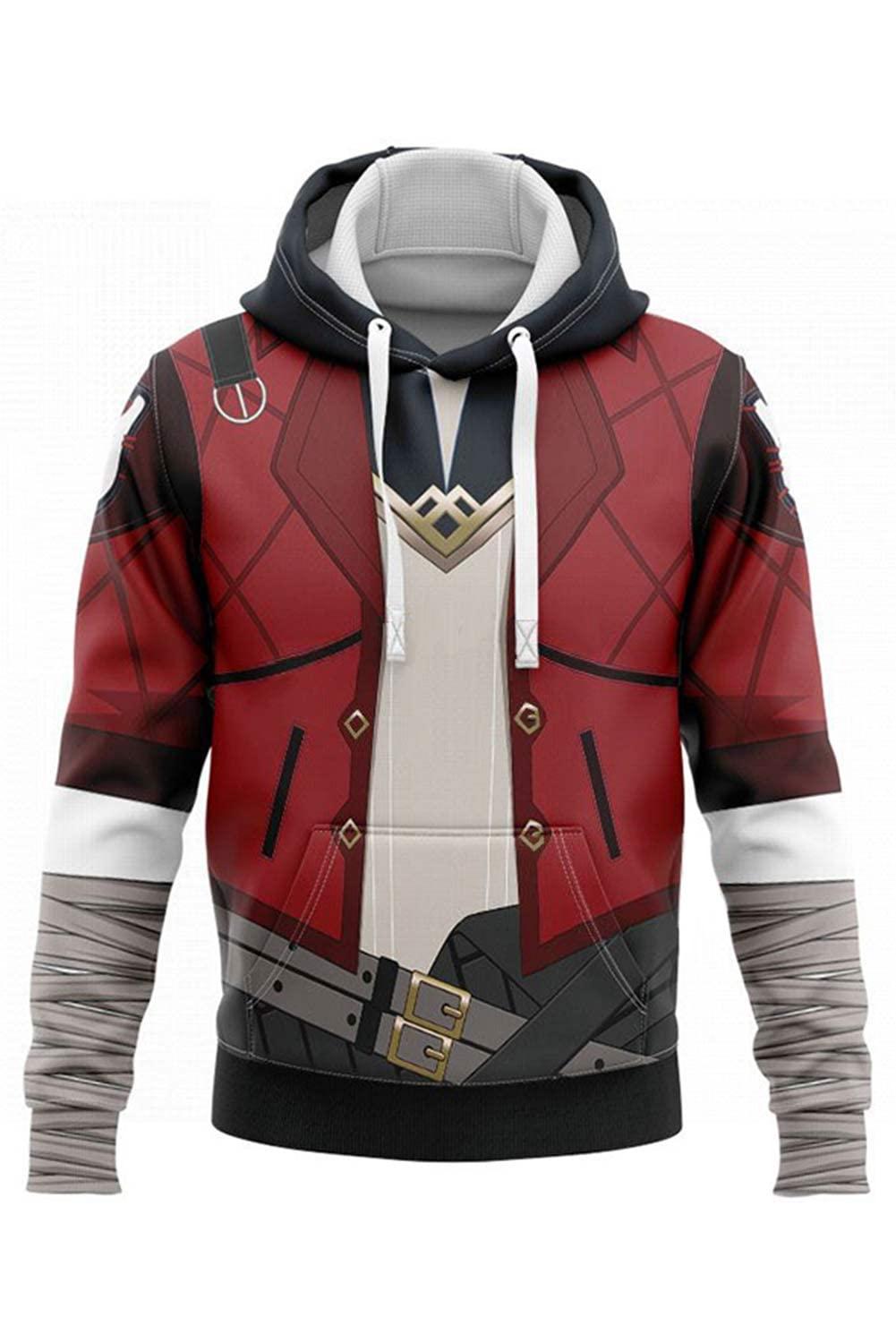 Vasojot Unisex Vi Cosplay Hoodie Jacket Costume Adult Halloween Cosplay The Piltover Enforcer Vi Outfits