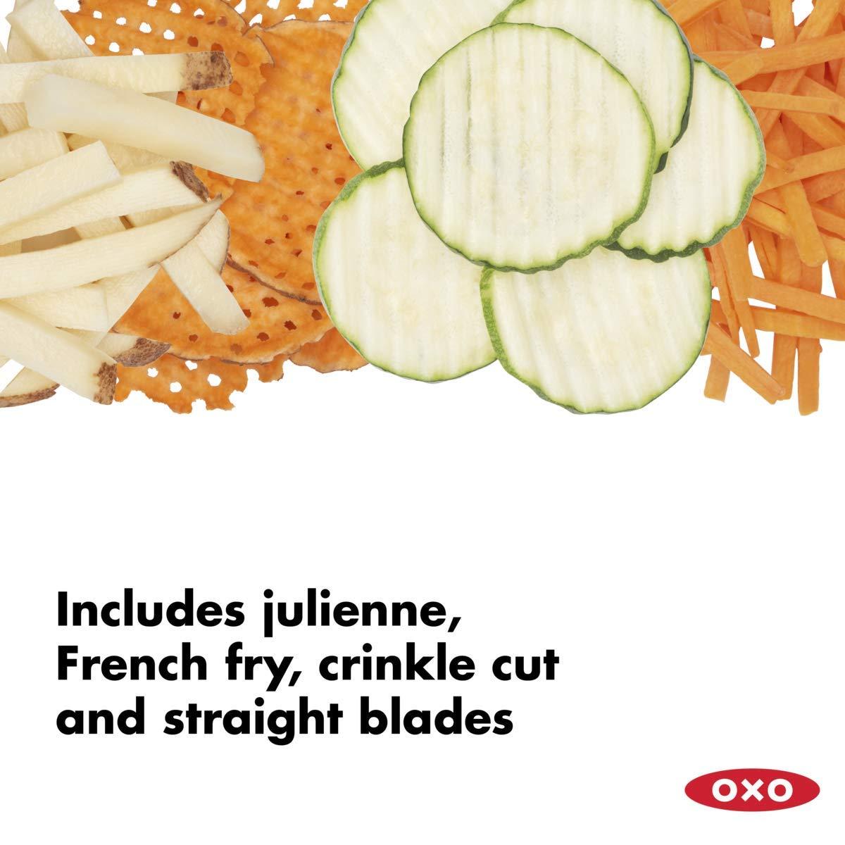 OXO Good Grips Chef's Mandoline Slicer 2.0, Black & Steel - Image 3