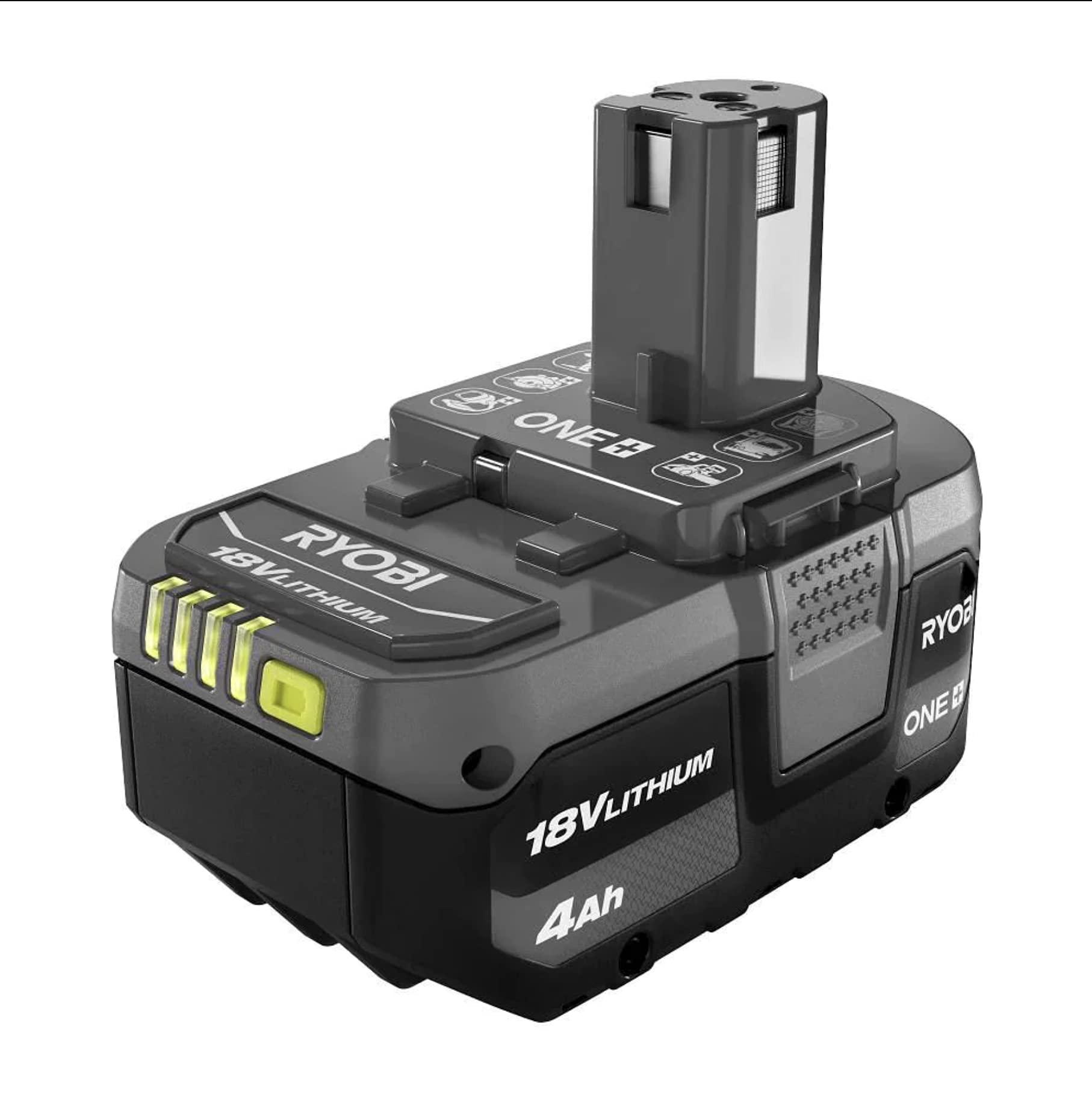 generic1 Ryobi ONE+ 18V Lithium-Ion 4.0 Ah Battery (2-Pack) and Charger Kit, 1 (PSK006) - Image 2