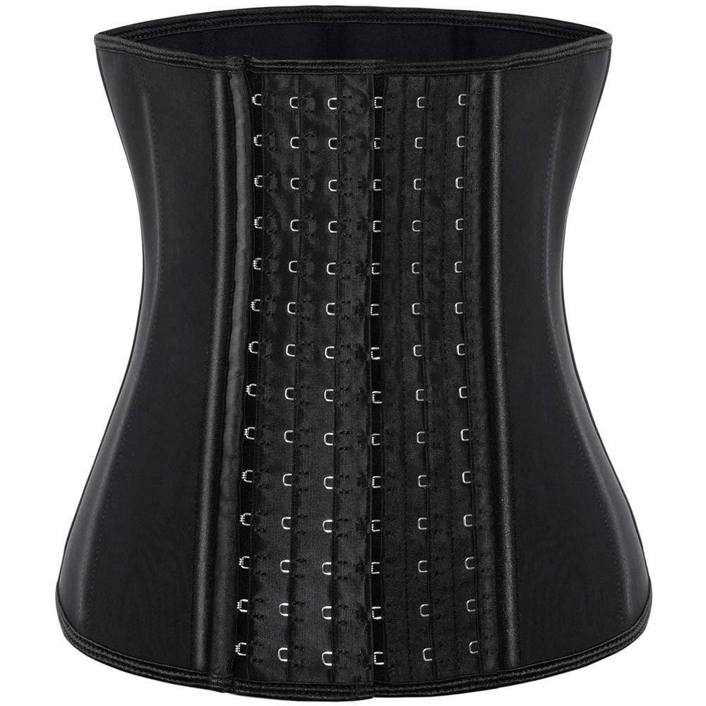 ECOWALSON Waist Trainer for Women Corset Cincher Body Shaper Girdle Trimmer with Steel Bones Extender