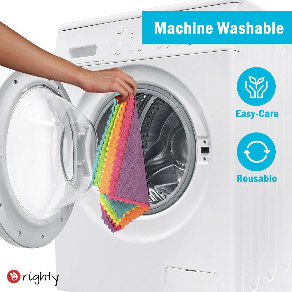 Orighty Microfiber Cleaning Cloth 12x12 inch, 24 Pack, Highly Absorbent Cleaning Supplies, Lint Free Cloths for Multiple-use, Powerful Clean Rags for House, Kitchen, Car Care (Multi-Color) - Image 7