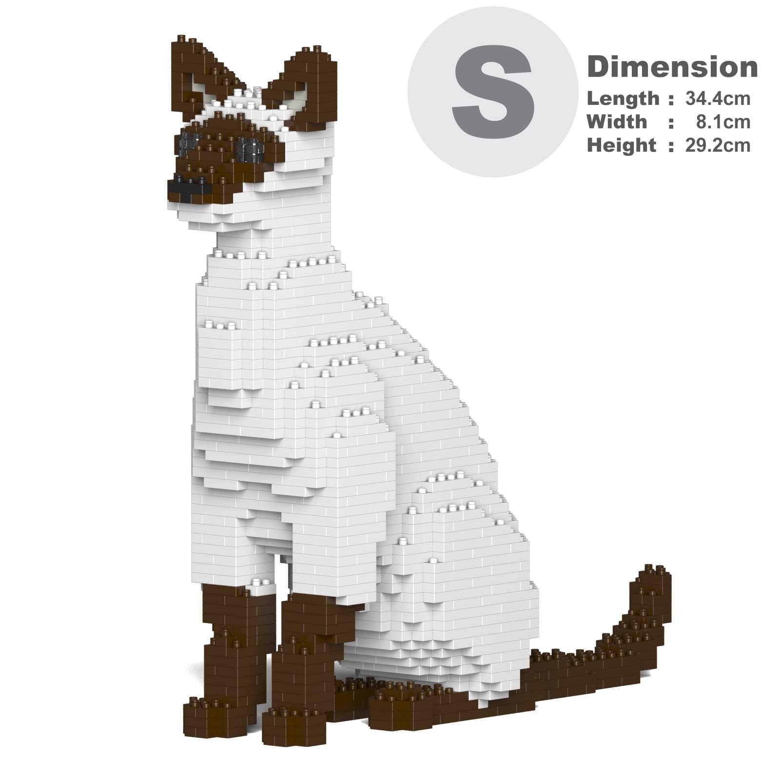 JEKCA Siamese Cat 01S-M01 | Cat Plastic Building Blocks | Age 14+ - Image 2