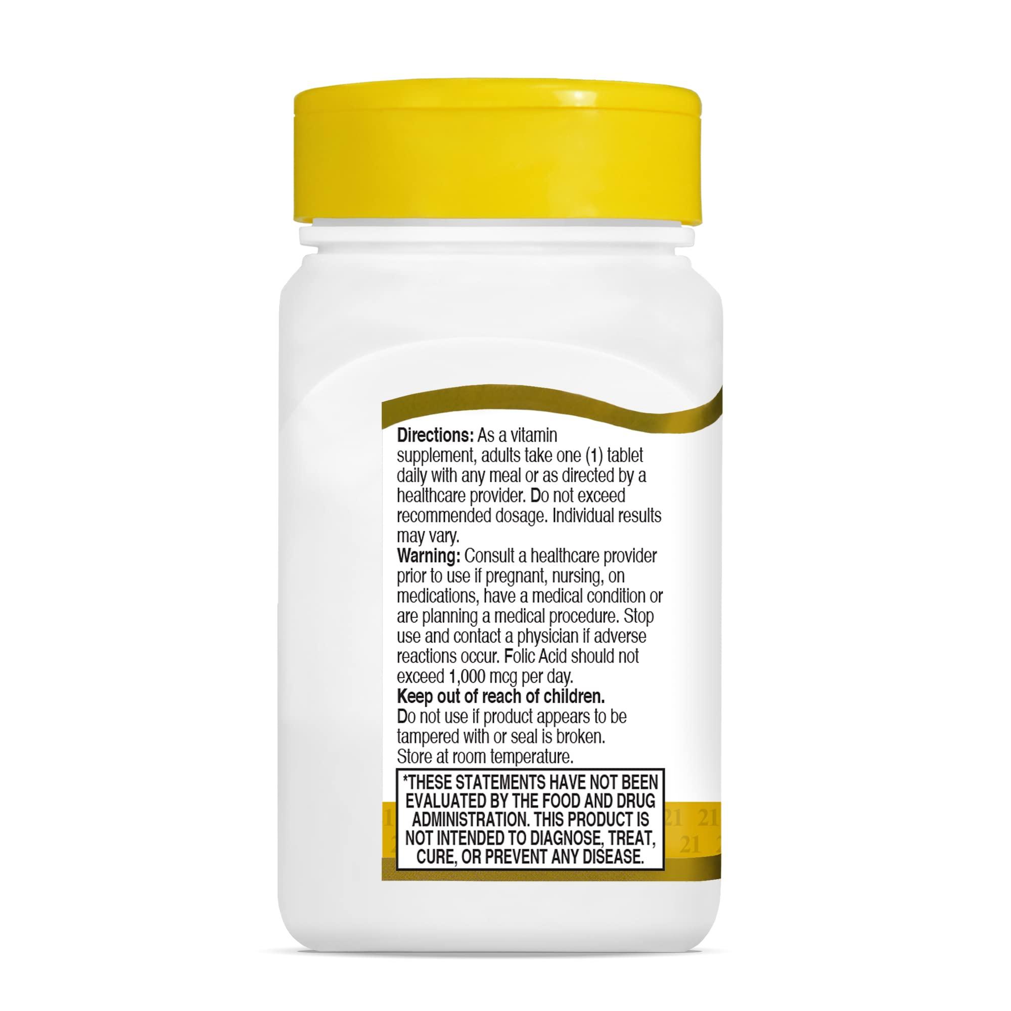 21st Century Folic Acid 400 mcg Tablets, 250 Count - Image 7
