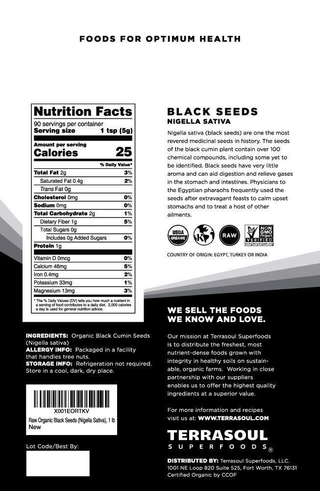 Terrasoul Superfoods Organic Black Cumin Seeds (Nigella Sativa), 1 Lb - Image 2
